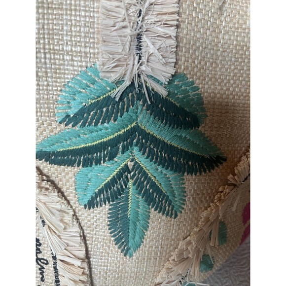 Stella & Dot Shake Your Palm Straw Shoulder Bag Tote Travel Vacation Beach - Picture 3 of 7